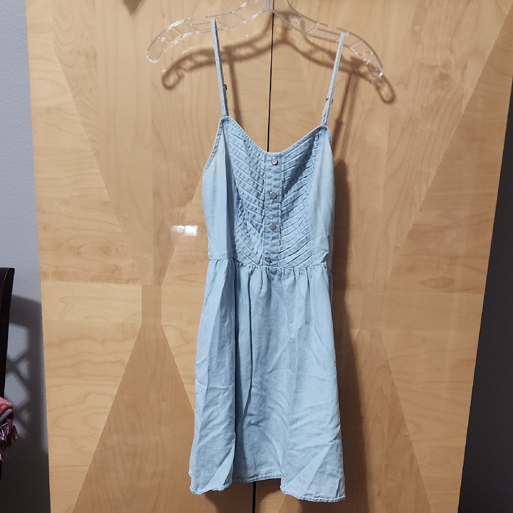 Women's Lauren Conrad Sundress Spaghetti Straps Light Blue Size 8